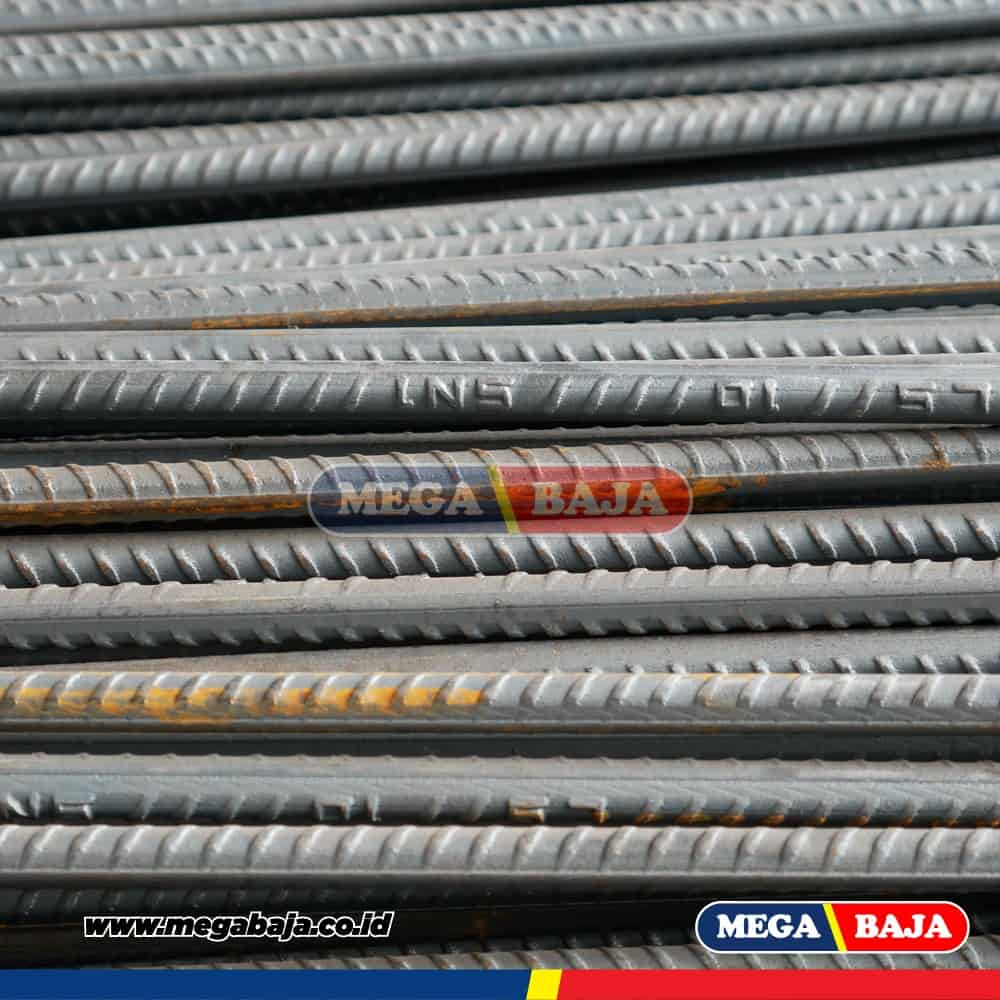 Besi Beton Ulir 13 Mm X 12 M Lurus TS 280 Mega Baja Pusat