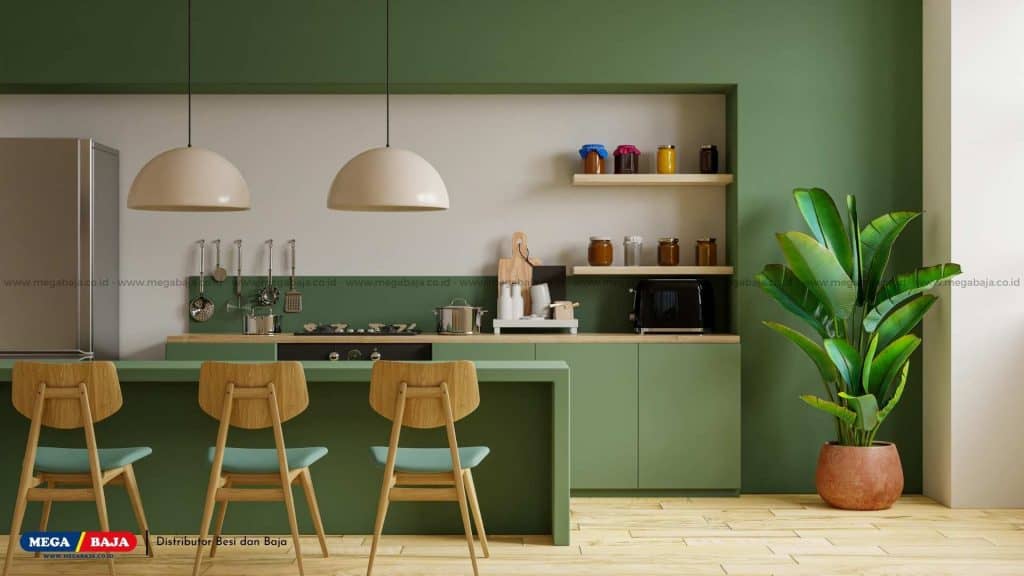 Kombinasi Warna Hijau dengan Warna Putih