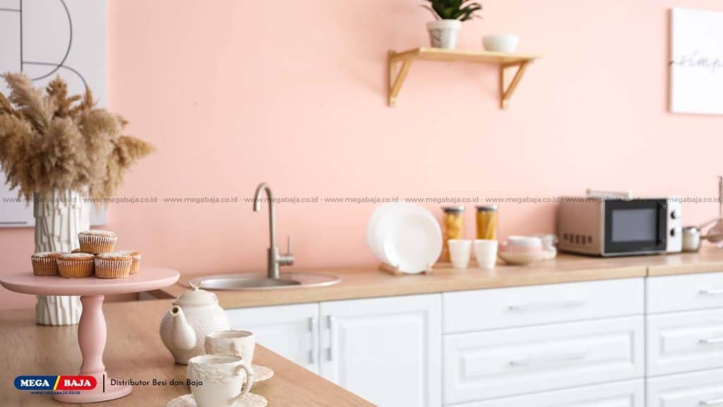 Cat Tembok Dapur Warna Pink