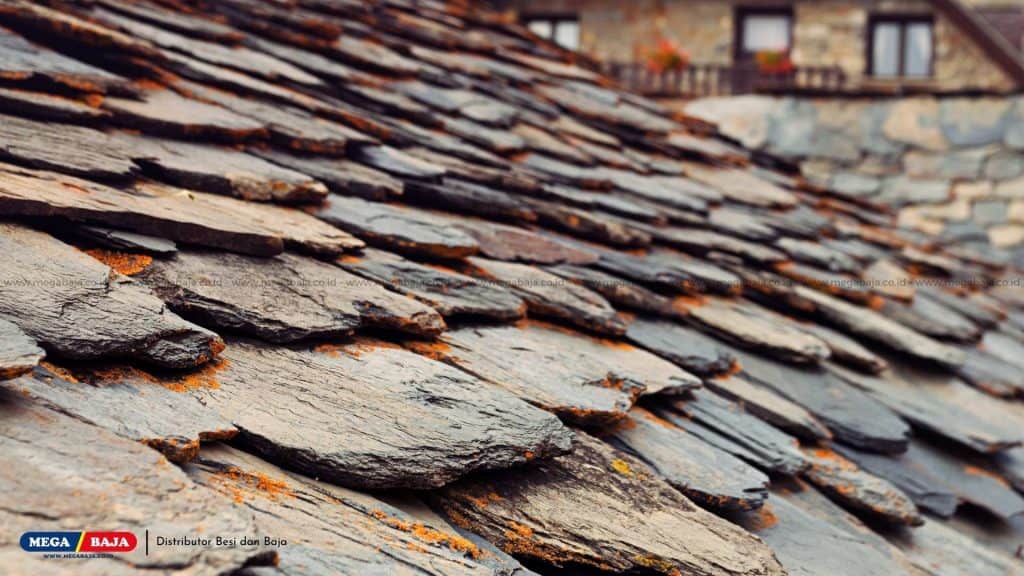 Atap Batu atau Slate Tiles