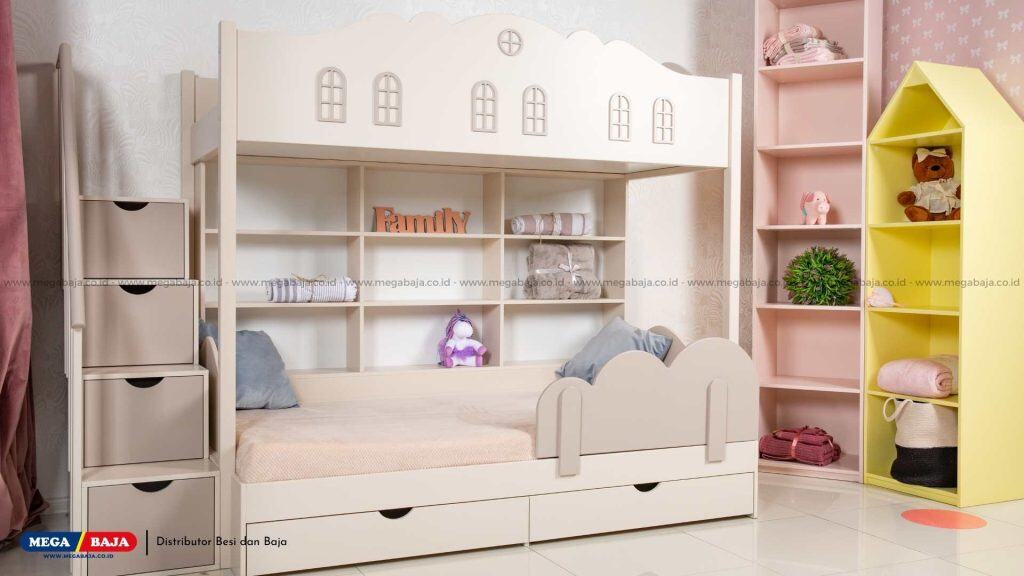 Tempat Tidur Bertingkat Multifungsi