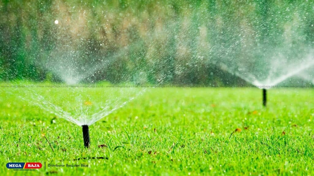 Gunakan Sprinkler Otomatis atau Penyiraman Terjadwal