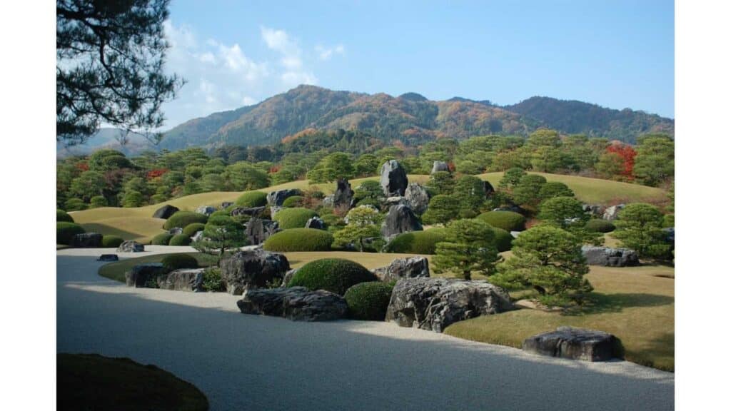 Material Hardscaping Esensial di Taman Shakkei