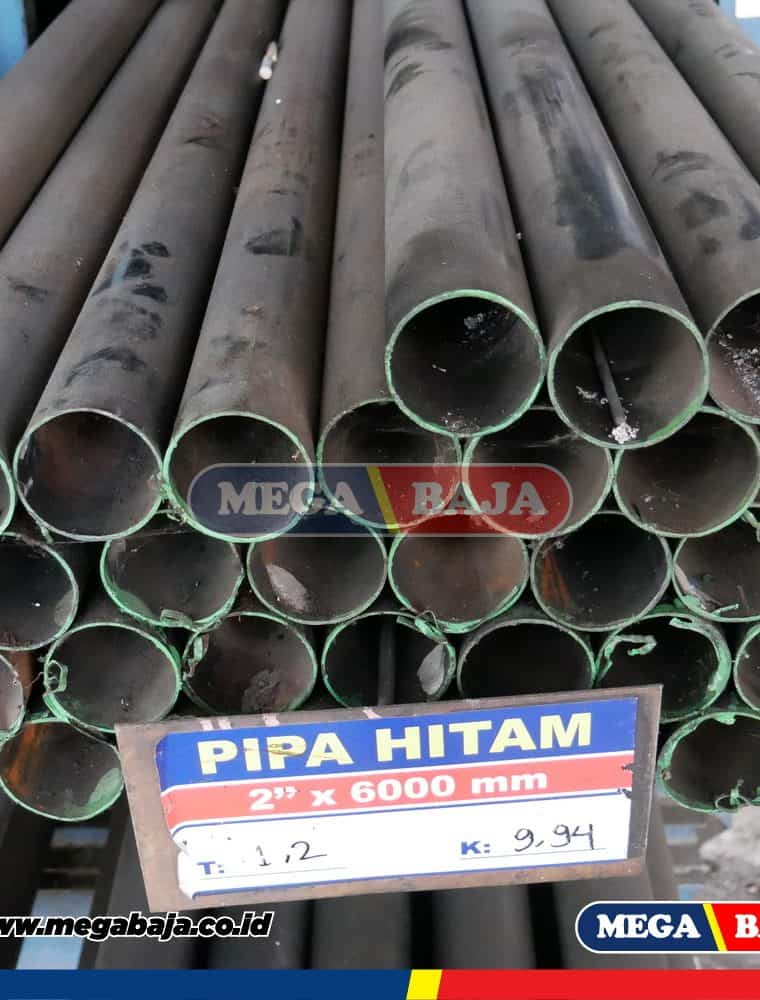 Pipa hitam seamless 2 1/2" x 6 mtr SCH 40