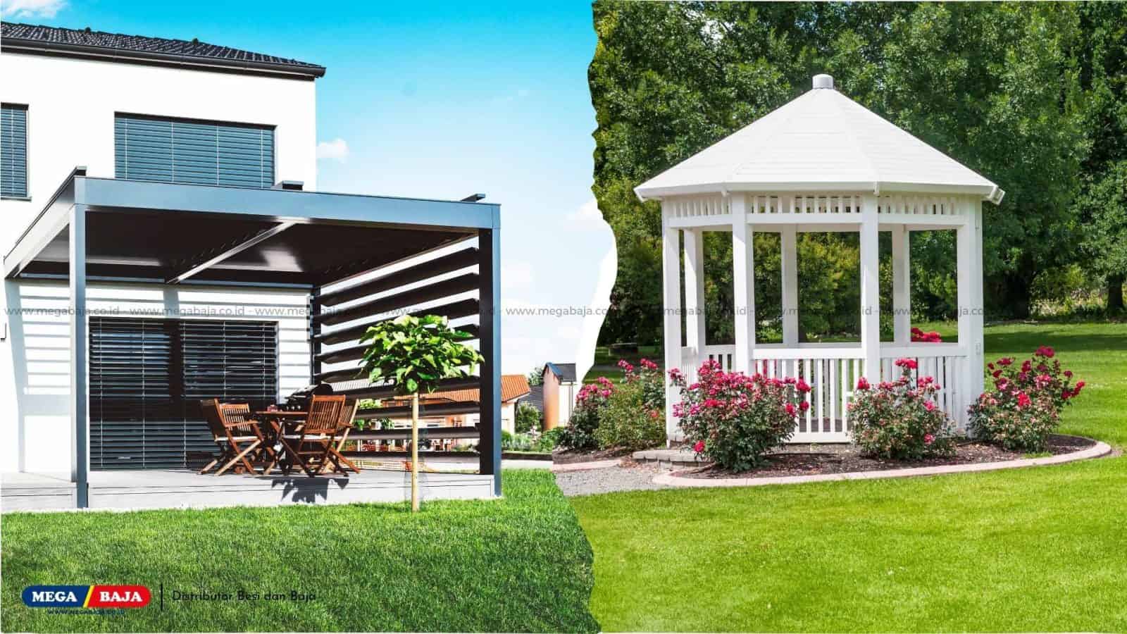 Jangan Salah! Ini Beda Pergola Dengan Kanopi Dan Gazebo