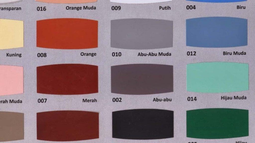 Ketersediaan Variasi Warna