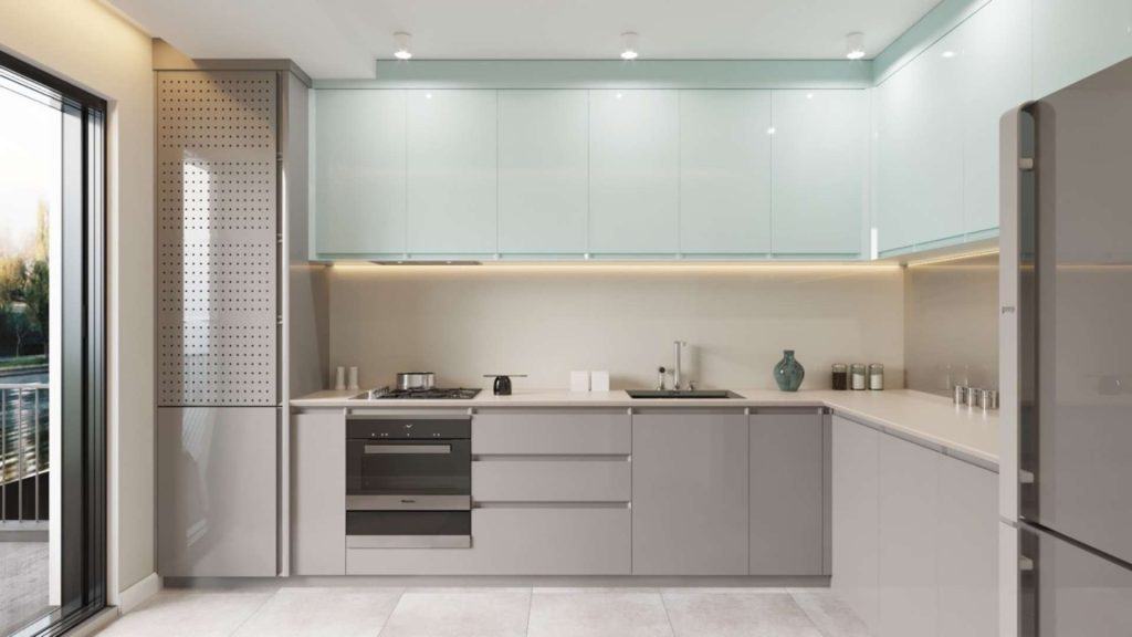 Dapur Letter L Modern dan Elegan