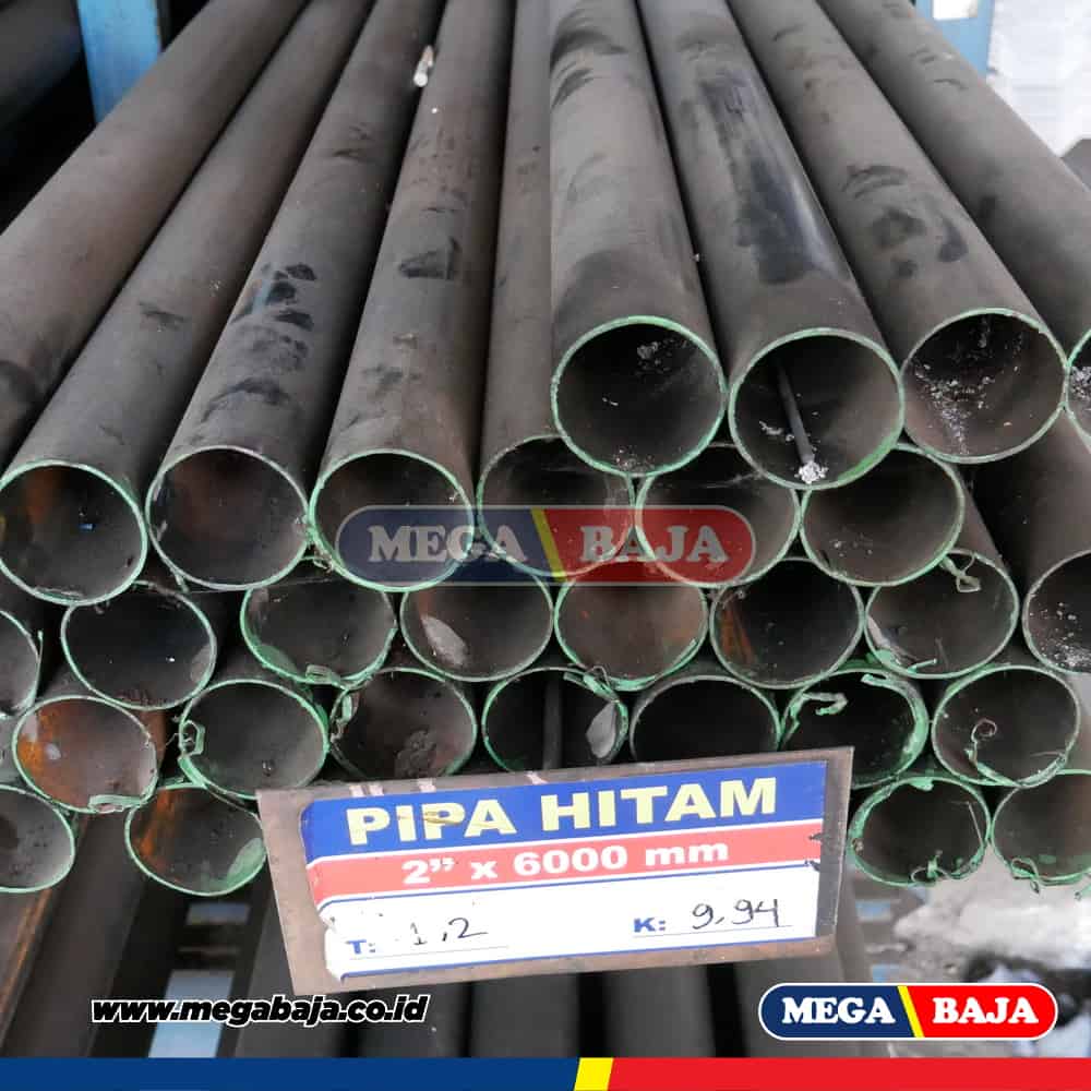 Pipa hitam seamless 2 1/2" x 6 mtr SCH 40
